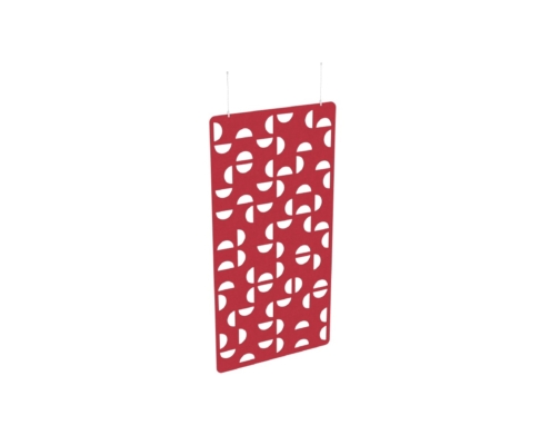 Panel_ WORKSPACE-DIV_ZD21_GP1, COLOUR_ DeepRed_KP-60, HANGING SET_ NOT-REQUIRED